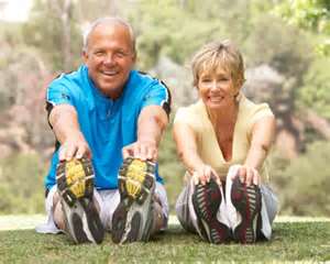 mature fitness couple