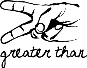 greater than